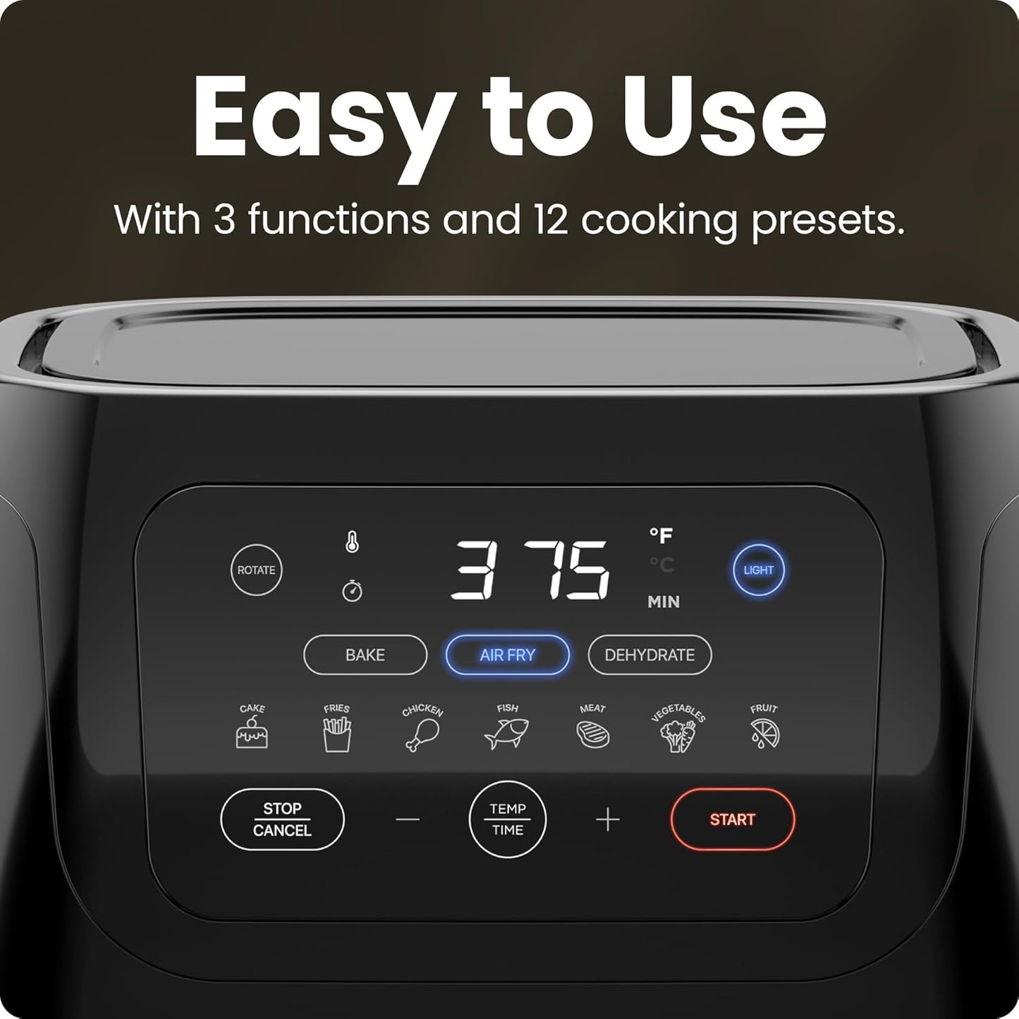 Multifunctional Digital Air Fryer - Rotisserie, Dehydrator, Convection Oven