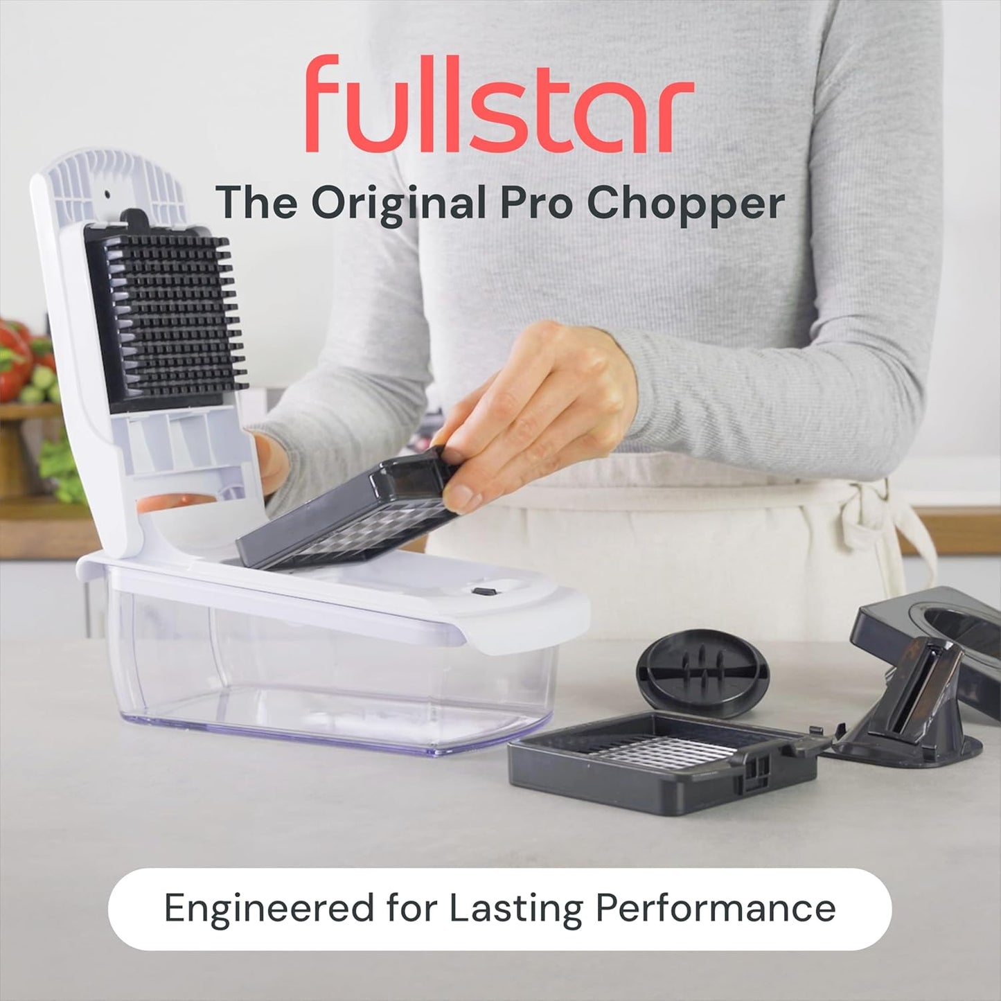 Vegetable Chopper and Spiralizer - Food Chopper with Container