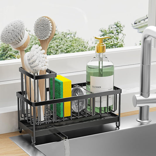 Black Sponge Holder for Kitchen Sink