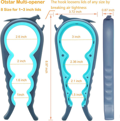 Jar Opener Bottle Opener and Can Opener for Weak Hands, Seniors with Arthritis