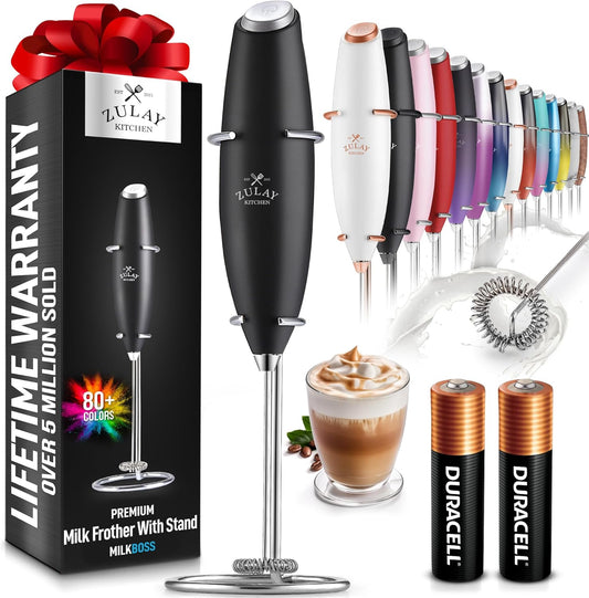 Powerful Milk Frother Wand - Ultra Fast Handheld Drink Mixer