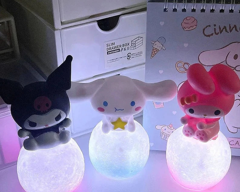 Hello Kitty Cinnamoroll lamp