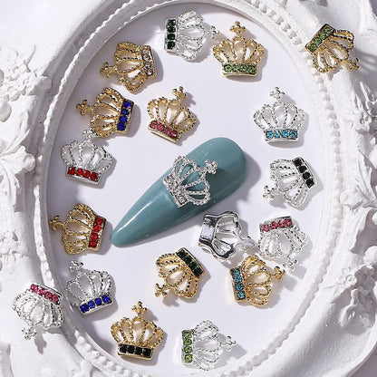 Luxury Metal Crown Nail Charms