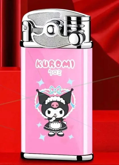 Kuromi Melody pink flame windproof lighter