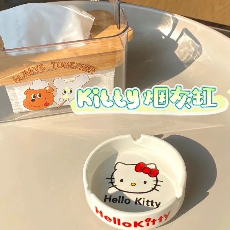 Hello Kitty Round Ashtray