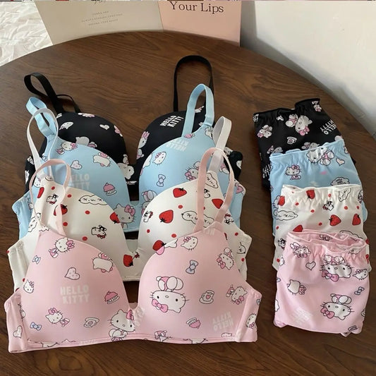 Hello Kitty Girly  Comforts Bra Set Girls Clothes