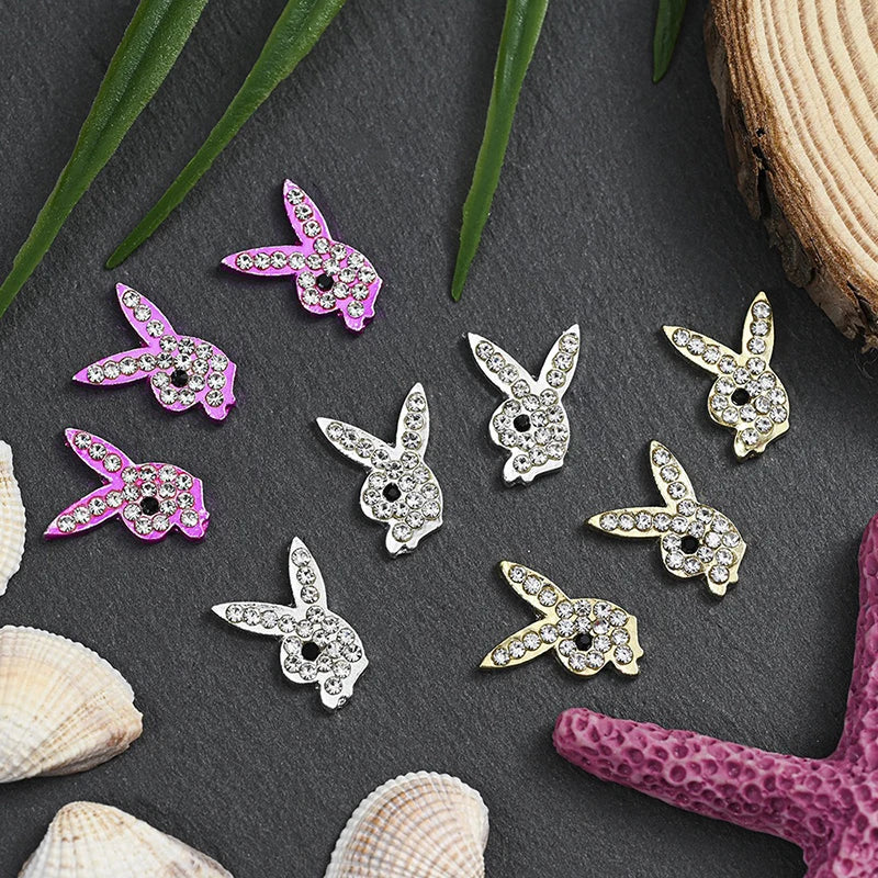 Luxury Nail Charms Alloy Metal Bunny