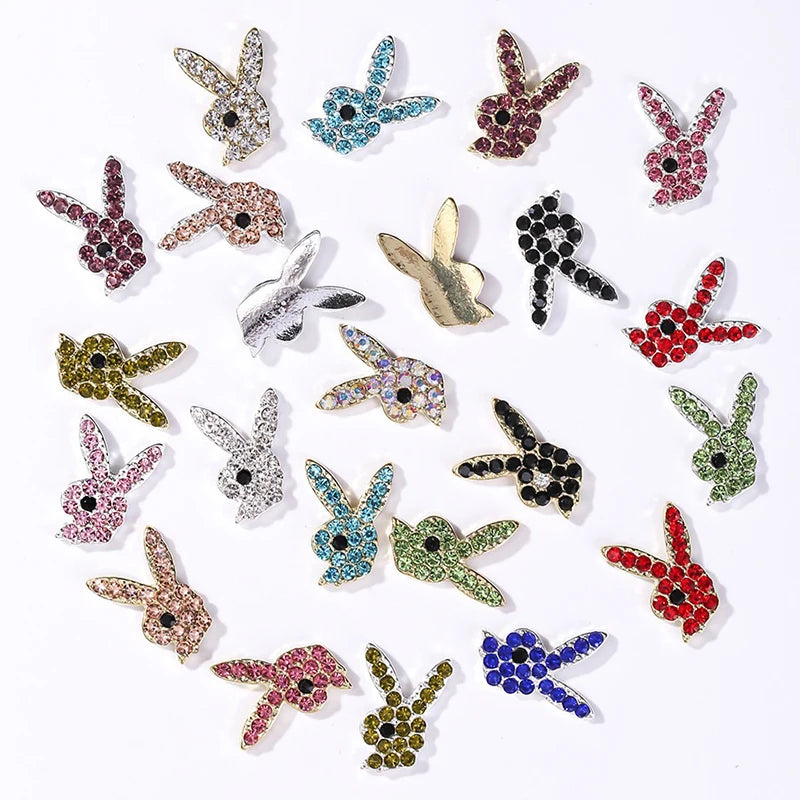 Luxury Nail Charms Alloy Metal Bunny