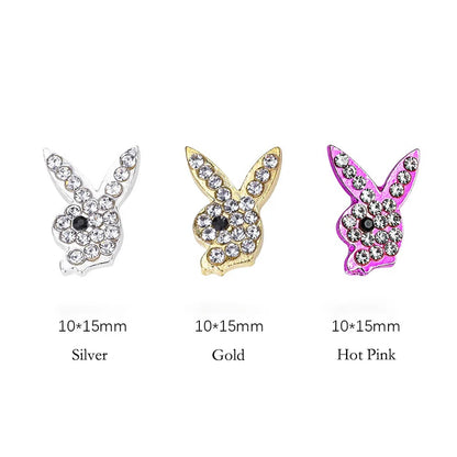 Luxury Nail Charms Alloy Metal Bunny