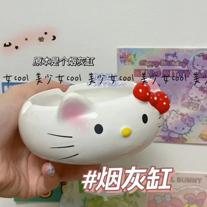 Hello Kitty Round Ashtray