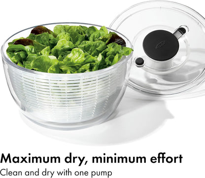 Good Grips Salad Spinner | Fruit Washing Bowl with Strainer 